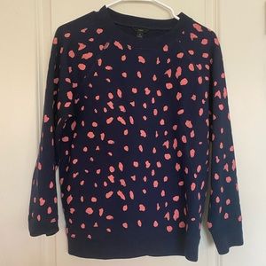 JCrew Crew neck leopard print Sweatshirt